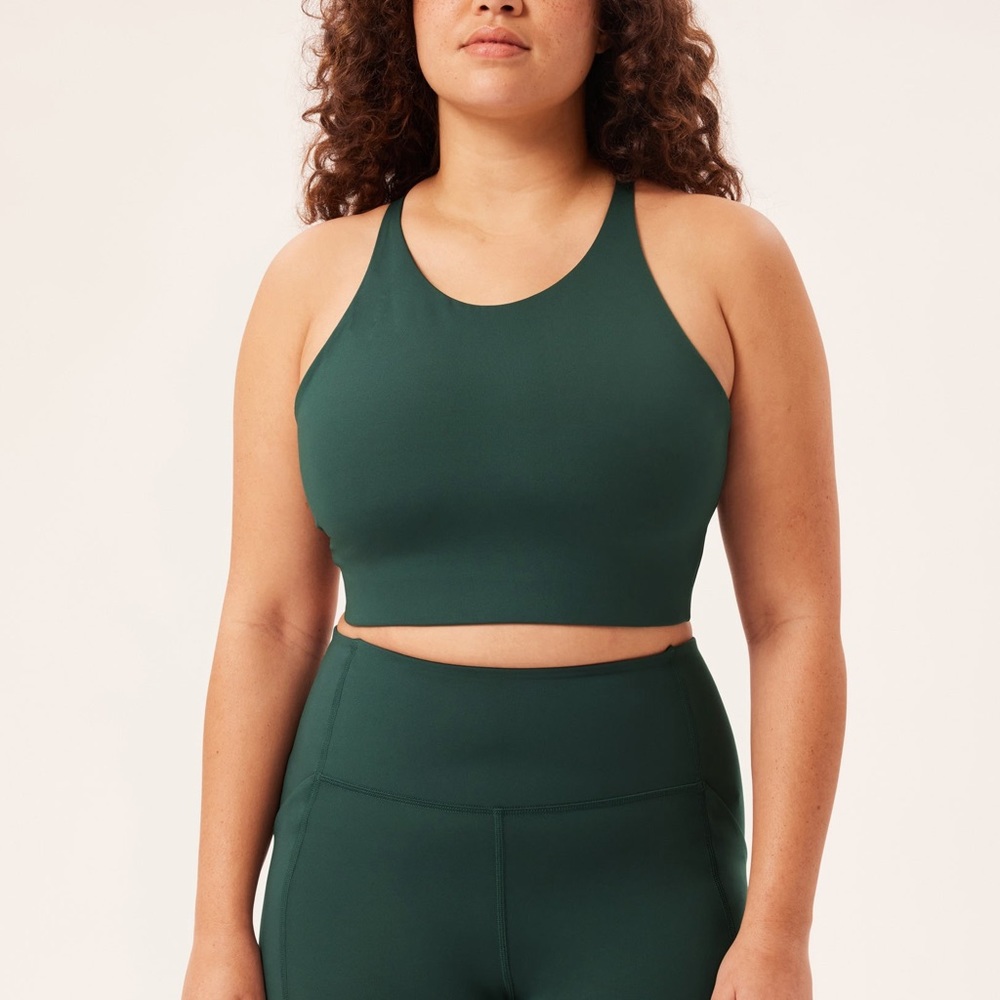 Girlfriend Collective Topanga top in Small - Moss